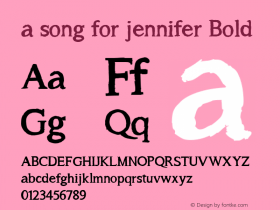 a song for jennifer Bold Version 1.000图片样张