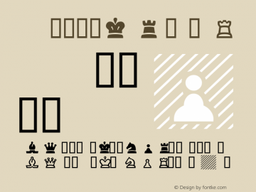 ChessSSK Regular Macromedia Fontographer 4.1 8/2/95图片样张