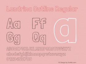 Londrina Outline Regular Version 1.001 2011 Font Sample