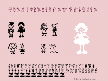 Girl Characters Regular Version 1.00 January 6, 2012, initial release Font Sample