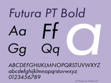 Futura PT Bold Version 1.007;com.myfonts.easy.paratype.futura-book.italic.wfkit2.version.43Wa Font Sample