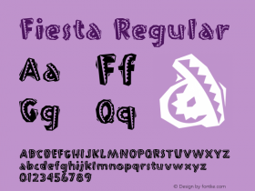 Fiesta Regular Version 1.000;PS 001.000;hotconv 1.0.38 Font Sample