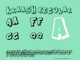 Kraash Regular Version 1.00 December 17, 2011, initial release Font Sample