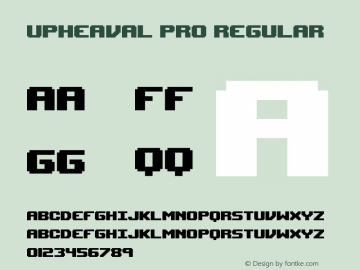 Upheaval Pro Regular Version 1.100图片样张