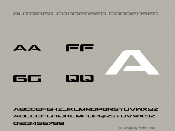 Outrider Condensed Condensed 001.000图片样张