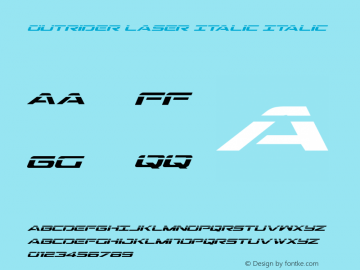 Outrider Laser Italic Italic 001.000图片样张