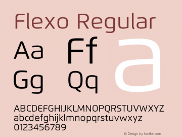 Flexo Regular Version 1.07          UltraPrecision Font;com.myfonts.easy.durotype.flexo.regular.wfkit2.version.3RYm图片样张
