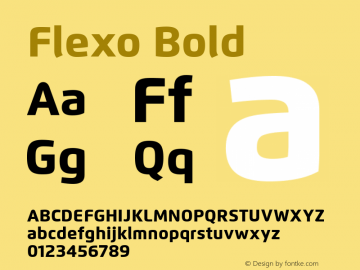 Flexo Bold Version 1.07          UltraPrecision Font;com.myfonts.easy.durotype.flexo.heavy.wfkit2.version.3RYq图片样张