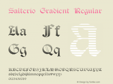 Salterio Gradient Regular Version 1.000 2012 initial release图片样张