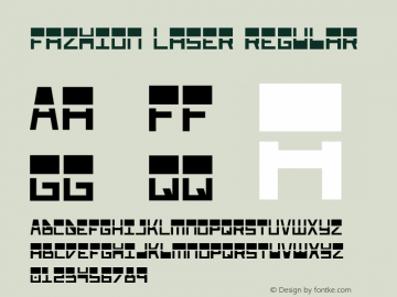 Fazhion Laser Regular 001.000 Font Sample