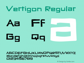 Vertigon Regular Version 1.000;PS 001.001;hotconv 1.0.56图片样张