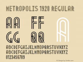 Metropolis 1920 Regular Version 1.000图片样张
