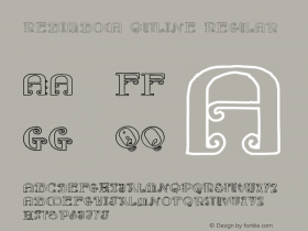 Rebimboca Outline Regular Version 1.000 2012 initial release Font Sample