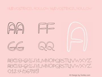 nuevostencil hollow nuevostencil hollow Version 2.00 February 27, 2012, initial release图片样张