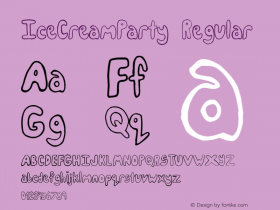 IceCreamParty Regular Version 1.00 February 27, 2012, initial release图片样张