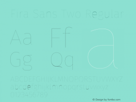 Fira Sans Two Regular Version 3.111;PS 003.111;hotconv 1.0.70;makeotf.lib2.5.58329 Font Sample