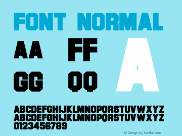 Font Normal 1.0 Mon Dec 21 12:01:30 1998 Font Sample