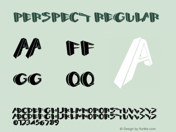 Perspect Regular Version 1.00 April 21, 2012, initial release Font Sample