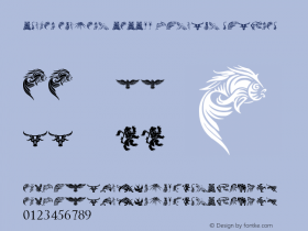 Tribal Animals Tattoo Designs Regular Version 1.00 April 24, 2012, initial release图片样张