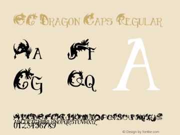 EG Dragon Caps Regular Version 1.00 April 18, 2012, initial release Font Sample