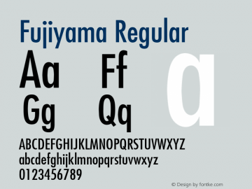 Fujiyama Regular 001.003图片样张