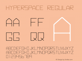 Hyperspace Regular Version 1.10 April 8, 2015 Font Sample