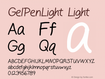 GelPenLight Light Version 001.000图片样张
