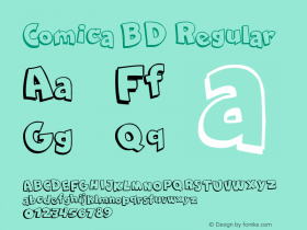 Comica BD Regular Version 1.00 June 10, 2014, initial release Font Sample