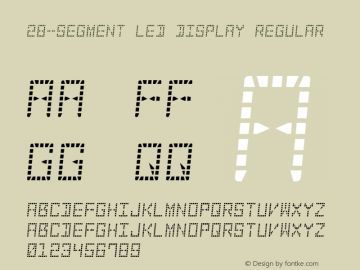 28-Segment LED Display Regular Version 001.000图片样张
