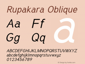 Rupakara Oblique Version 1.004图片样张
