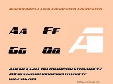Americorps Laser Condensed Condensed Version 1.0; 2012图片样张