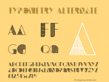 Typometry Alternate Version 1.000 Font Sample