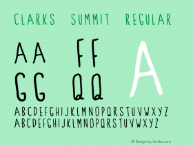 Clarks Summit Regular Version 1.000;PS 001.001;hotconv 1.0.56 Font Sample