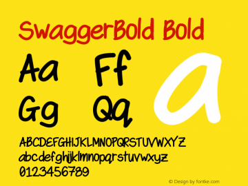 SwaggerBold Bold Version 001.000图片样张