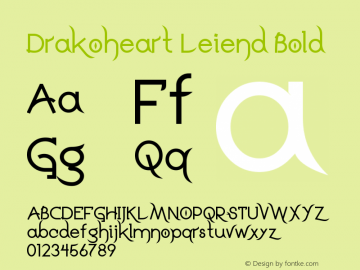 Drakoheart Leiend Bold Version 1.00图片样张