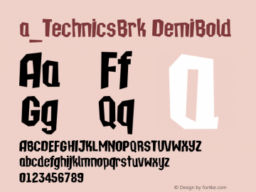 a_TechnicsBrk DemiBold 1998; 1.2图片样张