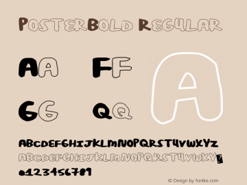 PosterBold Regular Version 1.00 July 16, 2012, initial release Font Sample