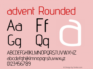 advent Rounded Version 002.007 Font Sample
