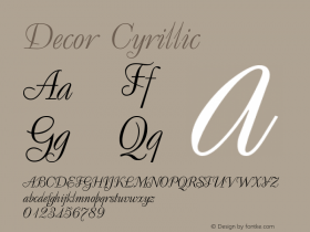 Decor Cyrillic 001.000图片样张