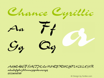 Chance Cyrillic 001.000图片样张