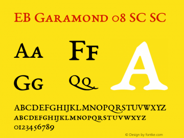 EB Garamond 08 SC SC Version 0.014e ; ttfautohint (v0.9.15-a7bc-dirty) -l 8 -r 50 -G 200 -x 0 -w 