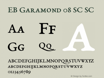 EB Garamond 08 SC SC Version 0.015 ; ttfautohint (v0.9.15-a7bc-dirty) -l 8 -r 50 -G 200 -x 0 -w 