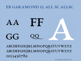 EB Garamond 12 All SC AllSC Version 0.015 ; ttfautohint (v0.9.15-a7bc-dirty) -l 8 -r 50 -G 200 -x 0 -w 