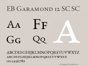 EB Garamond 12 SC SC Version 0.014e ; ttfautohint (v0.9.15-a7bc-dirty) -l 8 -r 50 -G 200 -x 0 -w 