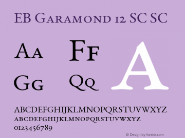 EB Garamond 12 SC SC Version 0.015 ; ttfautohint (v0.9.15-a7bc-dirty) -l 8 -r 50 -G 200 -x 0 -w 