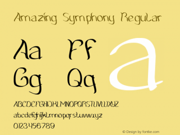 Amazing Symphony Regular Version 1.00 August 3, 2012, initial release图片样张
