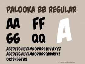 Palooka BB Regular Version 1.000 Font Sample