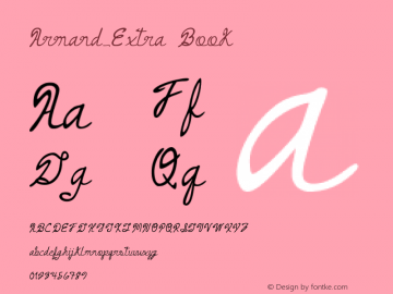 Armand_Extra Book Version 001.000 Font Sample