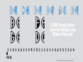 Harolds Monograms Black Oval Two Bold 001.000 Font Sample