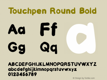 Touchpen Round Bold Version 001.000图片样张